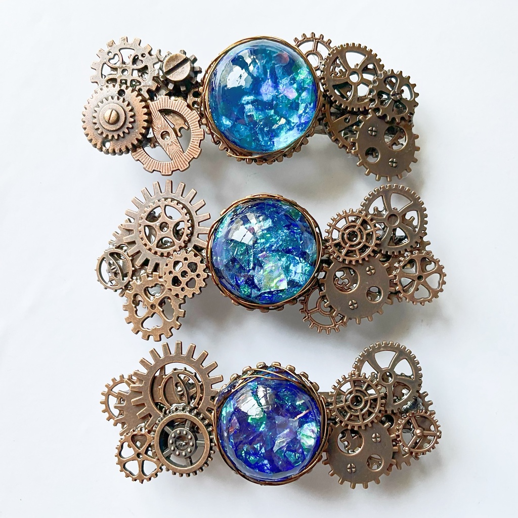 歯車のバレッタ