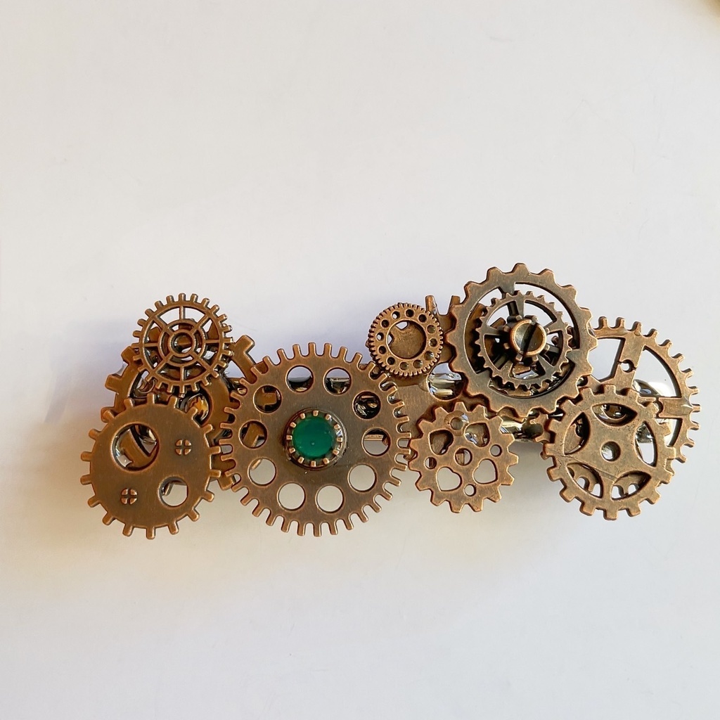 歯車のバレッタ