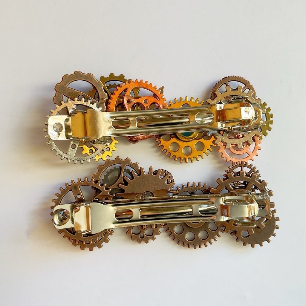 歯車のバレッタ