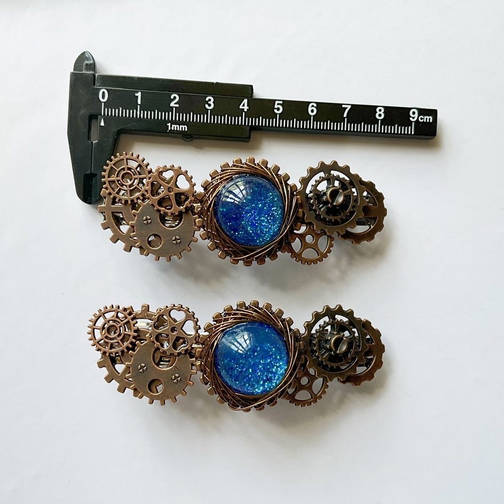 夜空と歯車のバレッタ