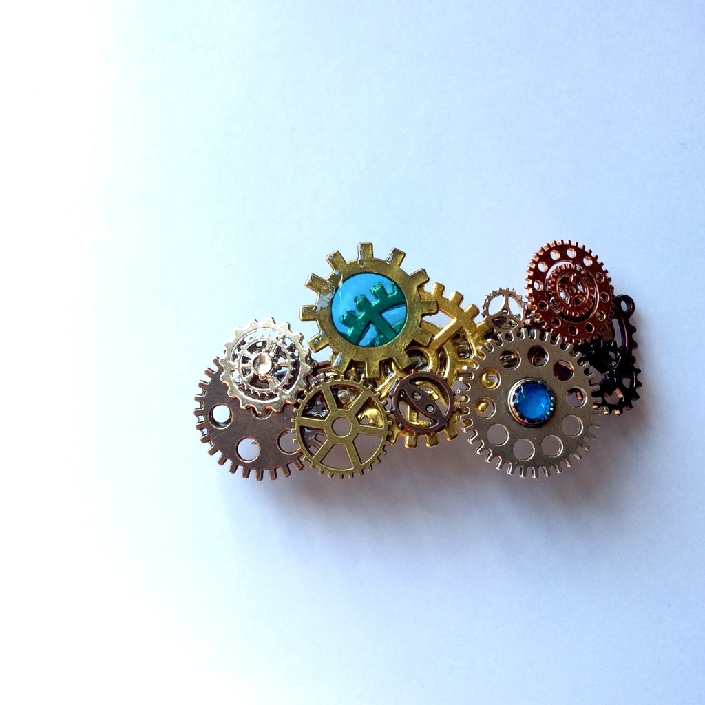 歯車のバレッタ