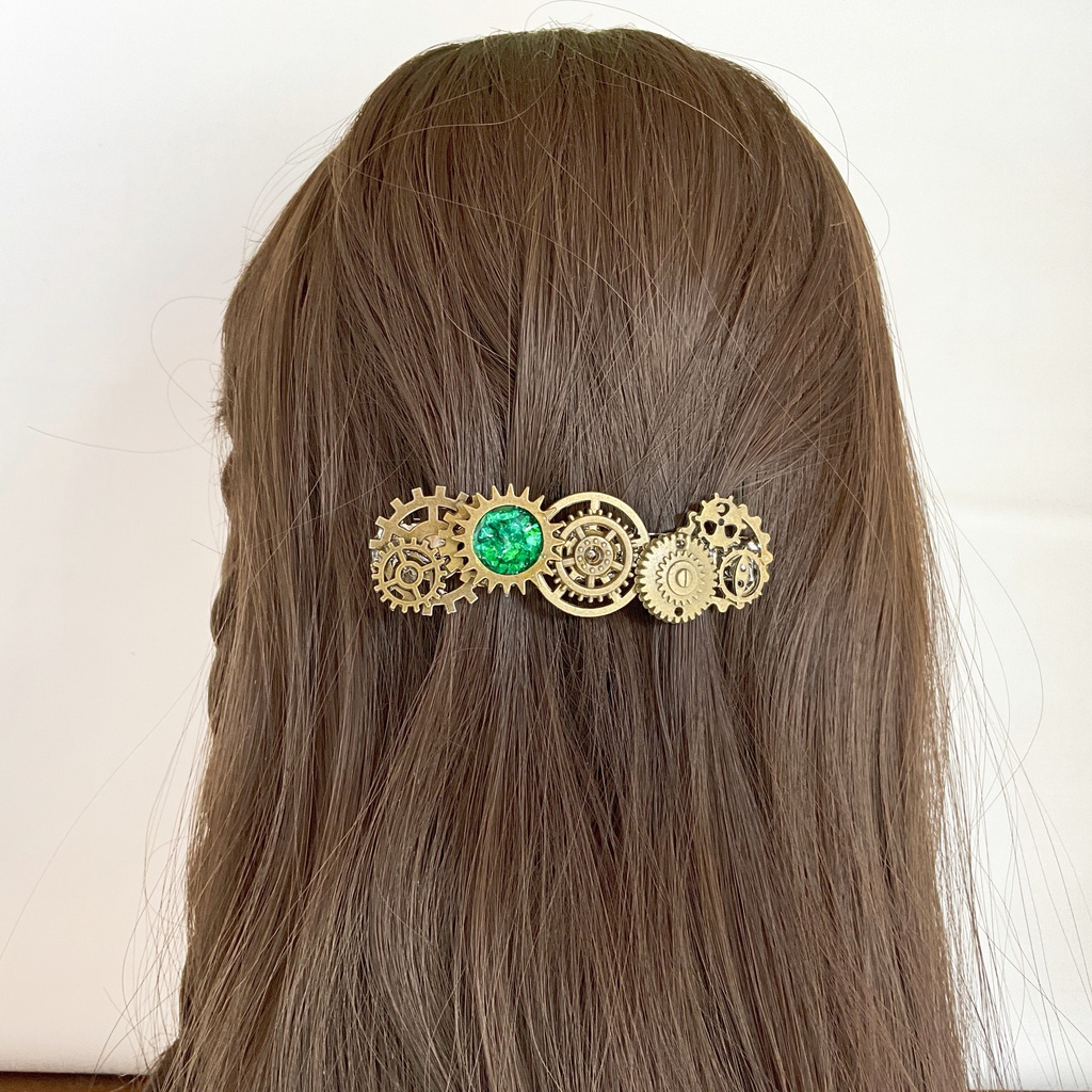 歯車のバレッタ