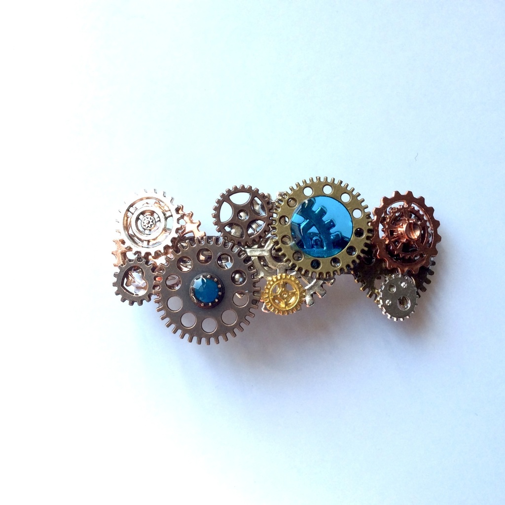 歯車のバレッタ