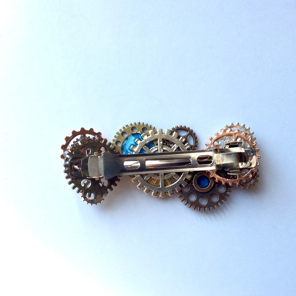 歯車のバレッタ