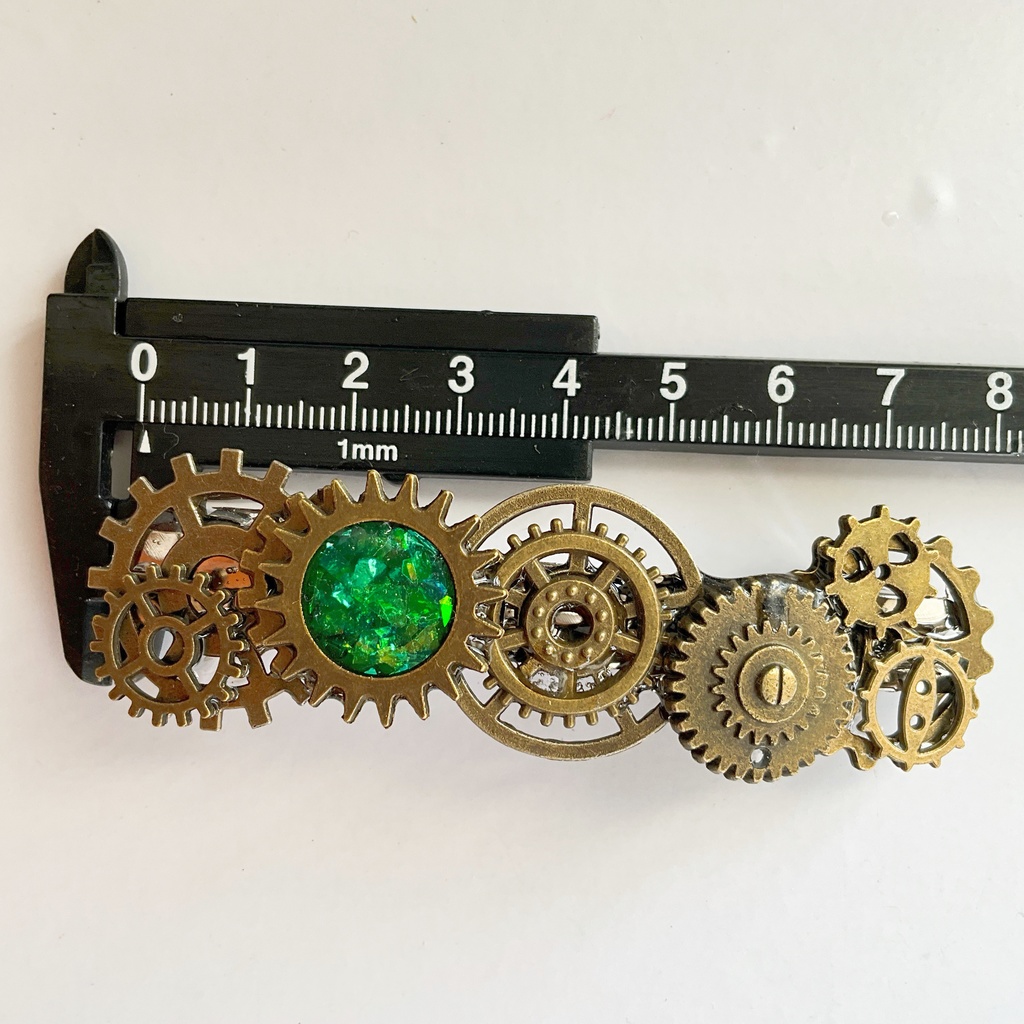 歯車のバレッタ