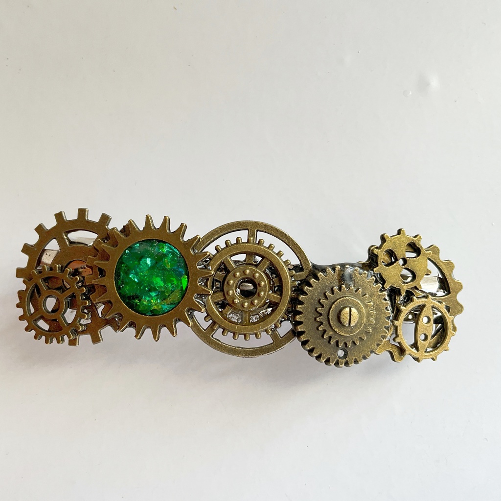 歯車のバレッタ