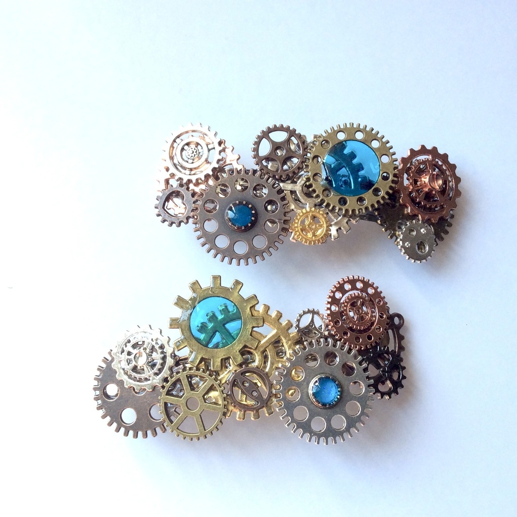 歯車のバレッタ