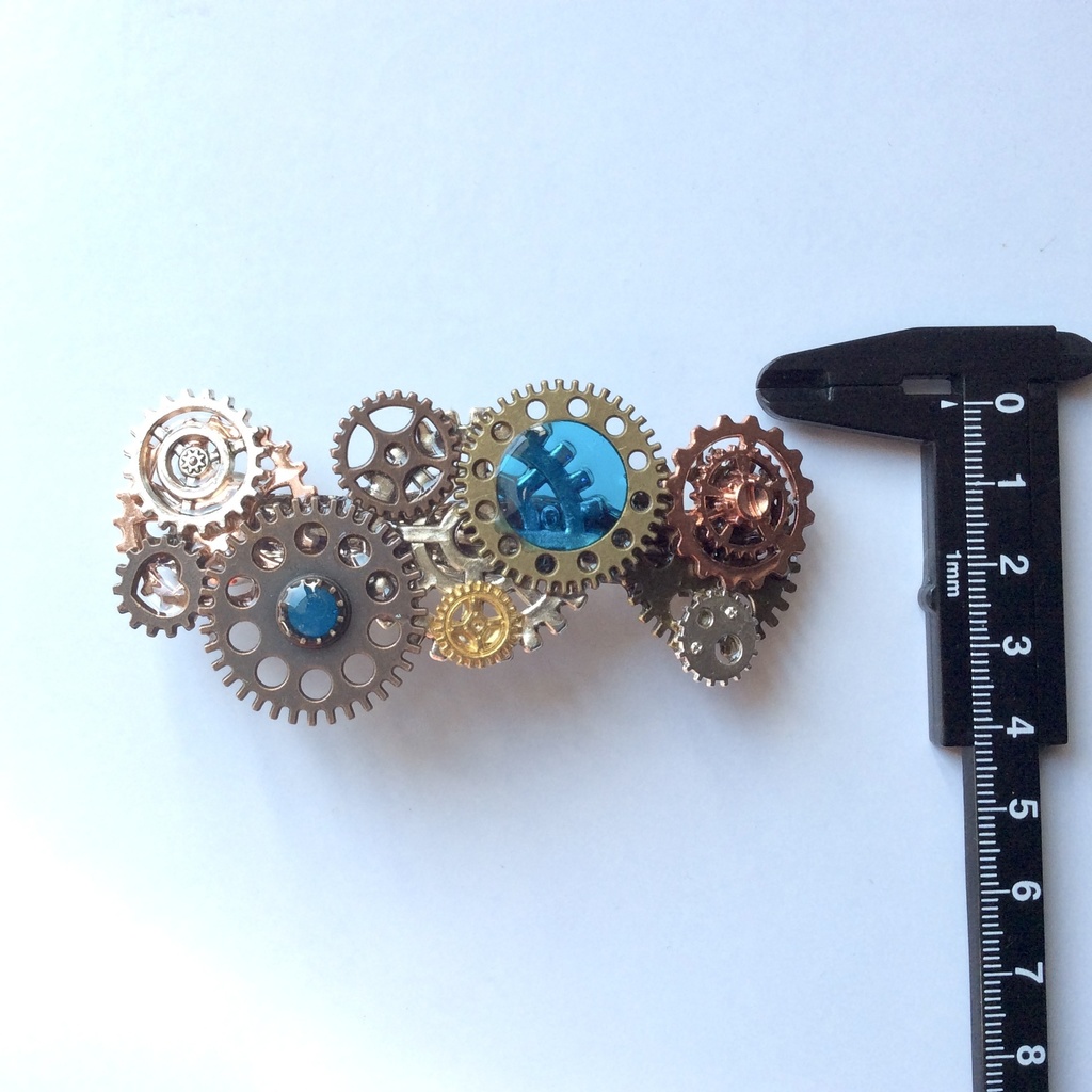 歯車のバレッタ