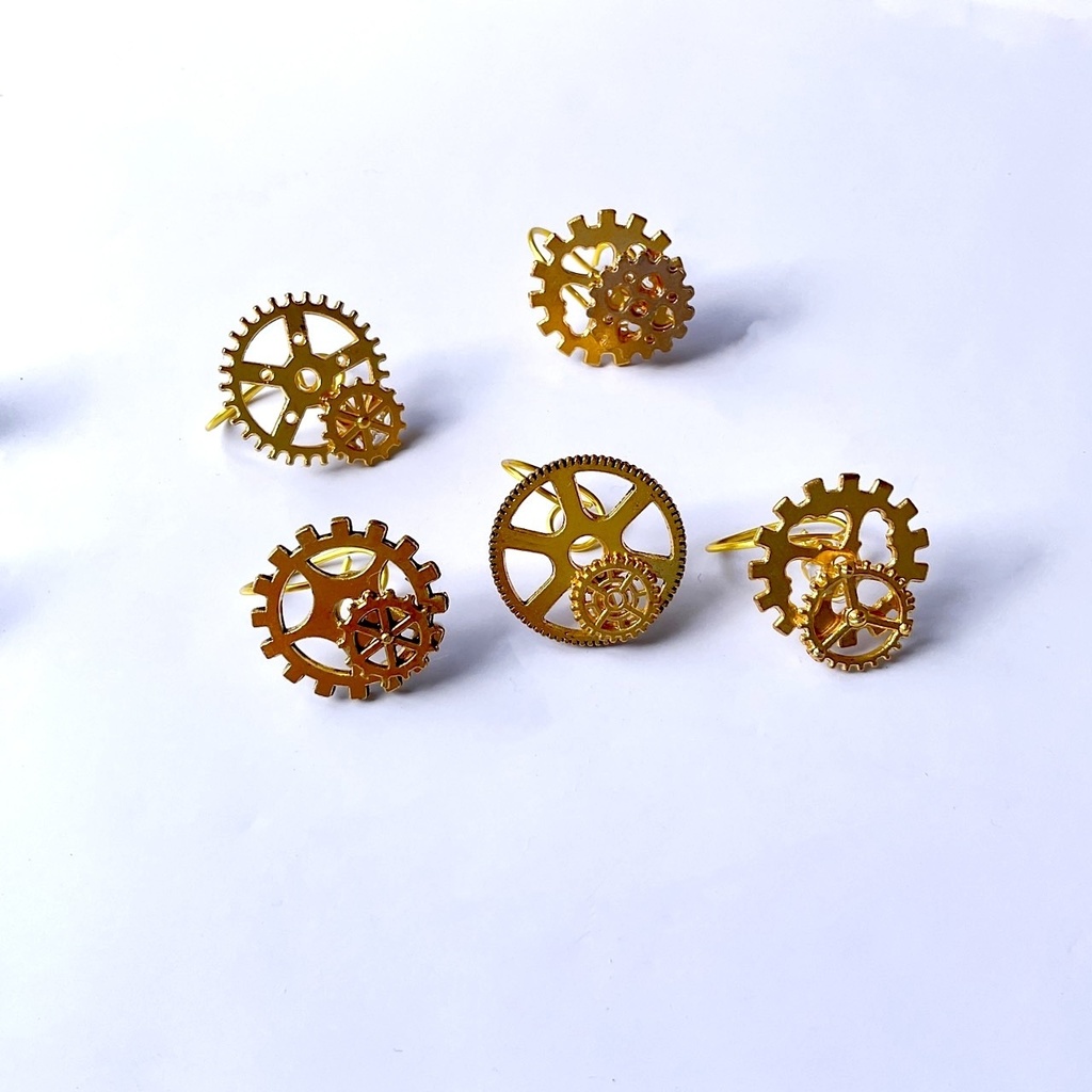 【4色展開】歯車のイヤーカフ