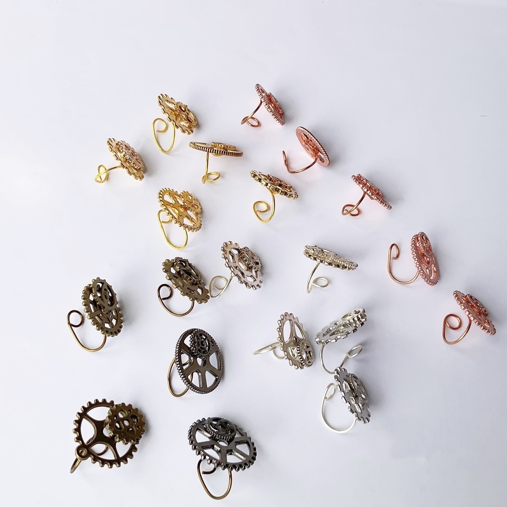 【4色展開】歯車のイヤーカフ
