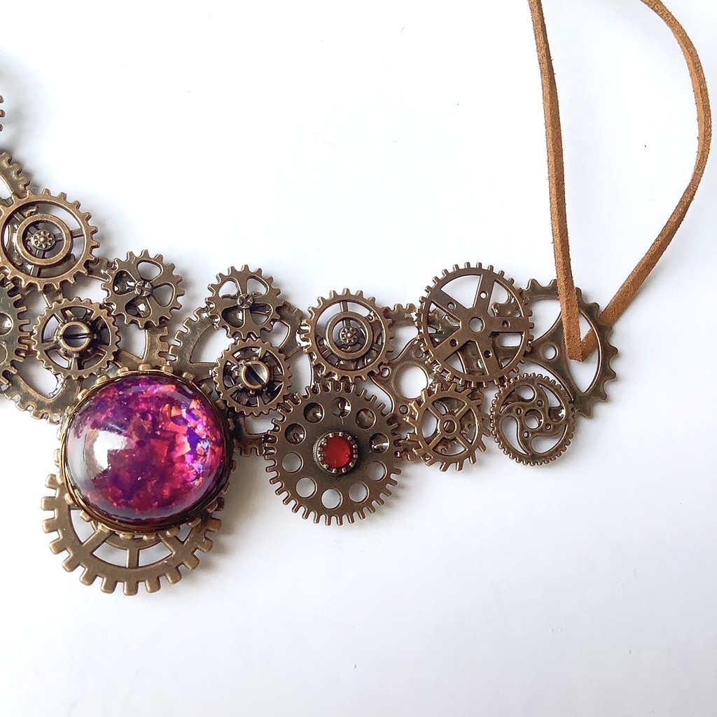歯車のネックレス