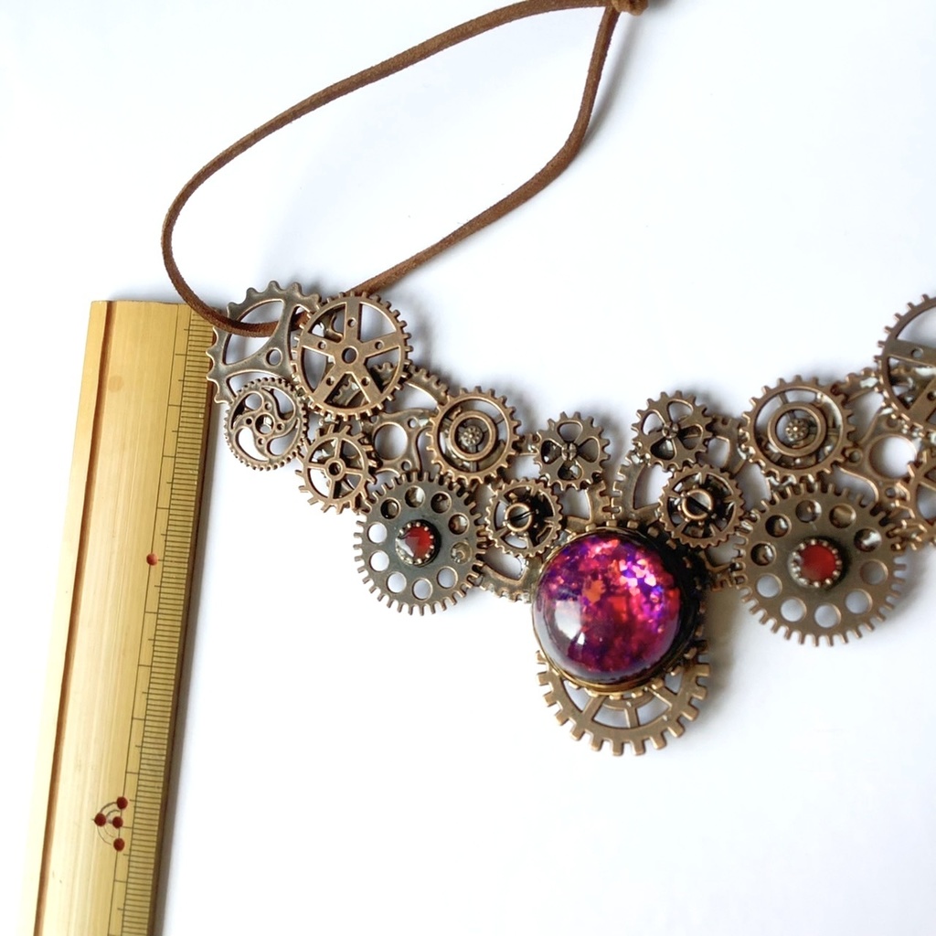 歯車のネックレス