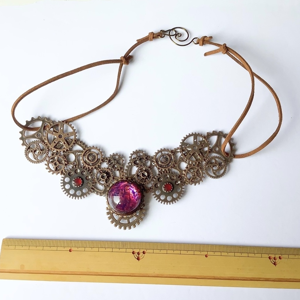 歯車のネックレス