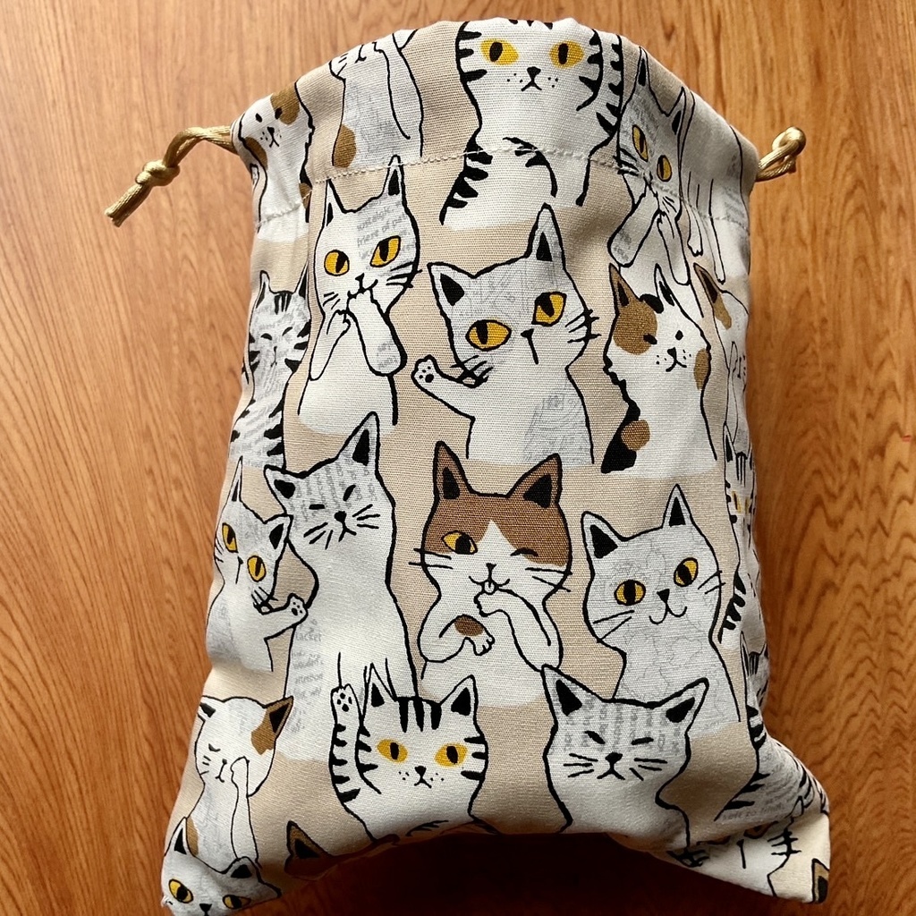 猫ちゃんの巾着