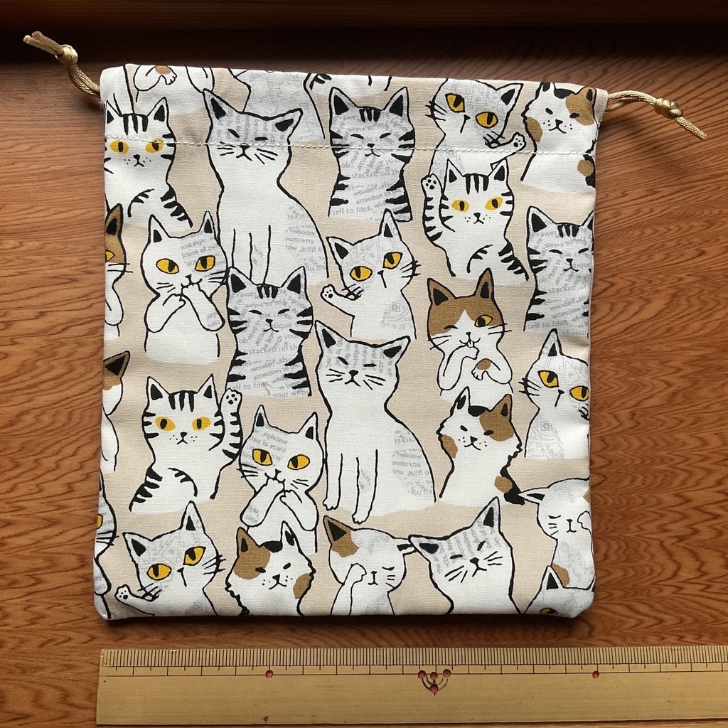 猫ちゃんの巾着