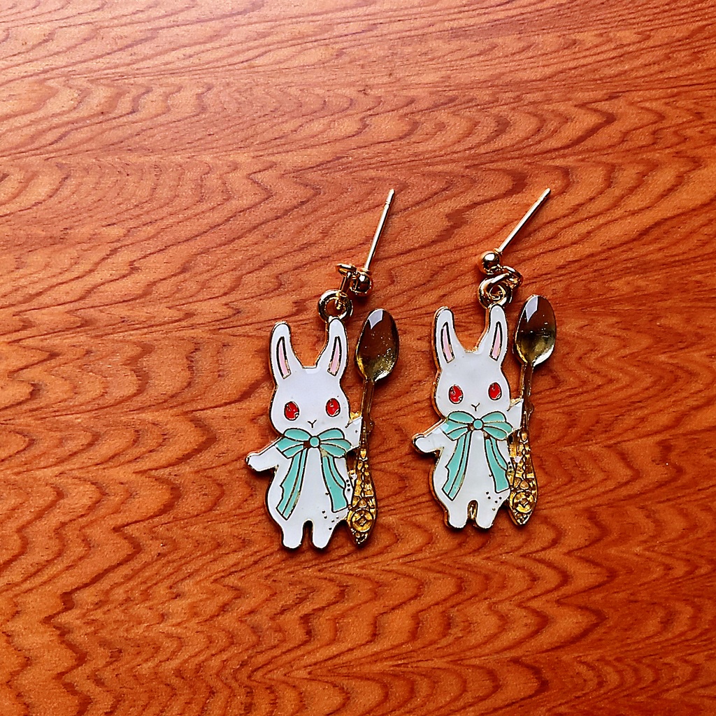 うさぎ×カトラリーピアス【イヤリング変更可】