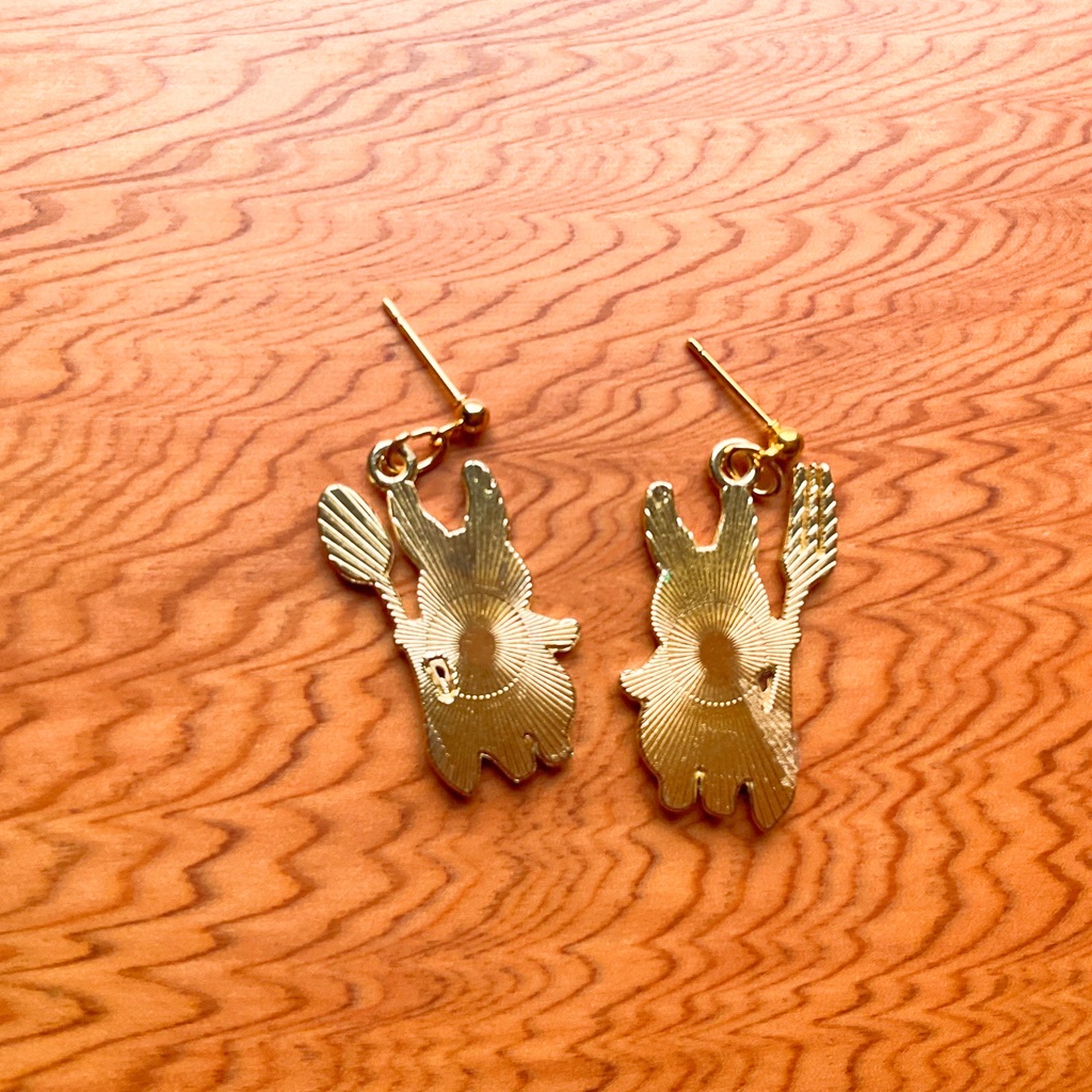 うさぎ×カトラリーピアス【イヤリング変更可】