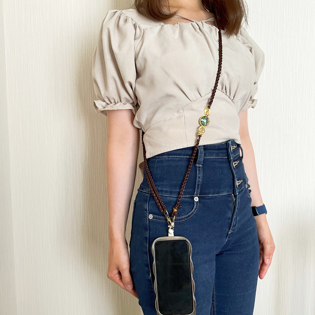 土星のスマホショルダーストラップ