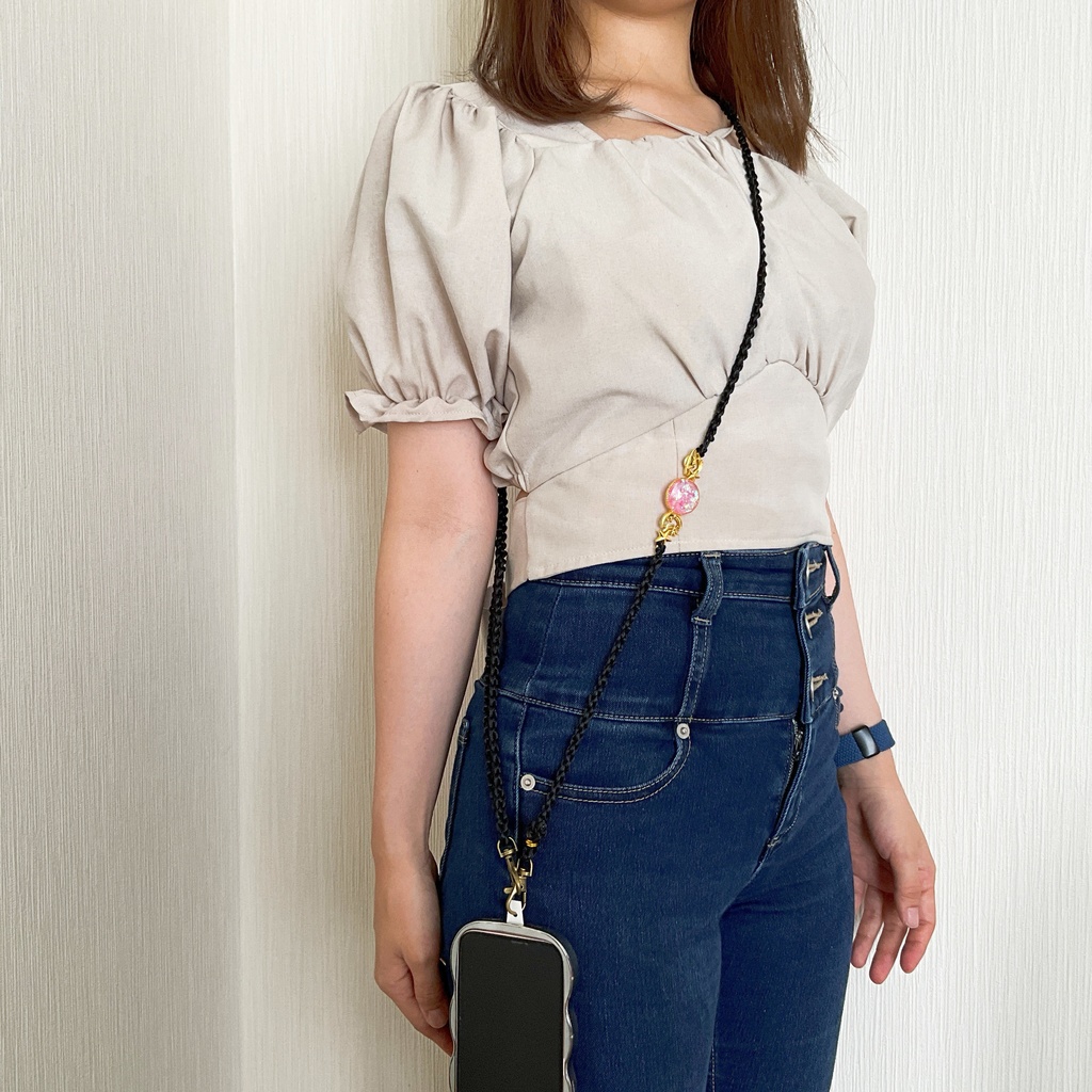 土星のスマホショルダーストラップ