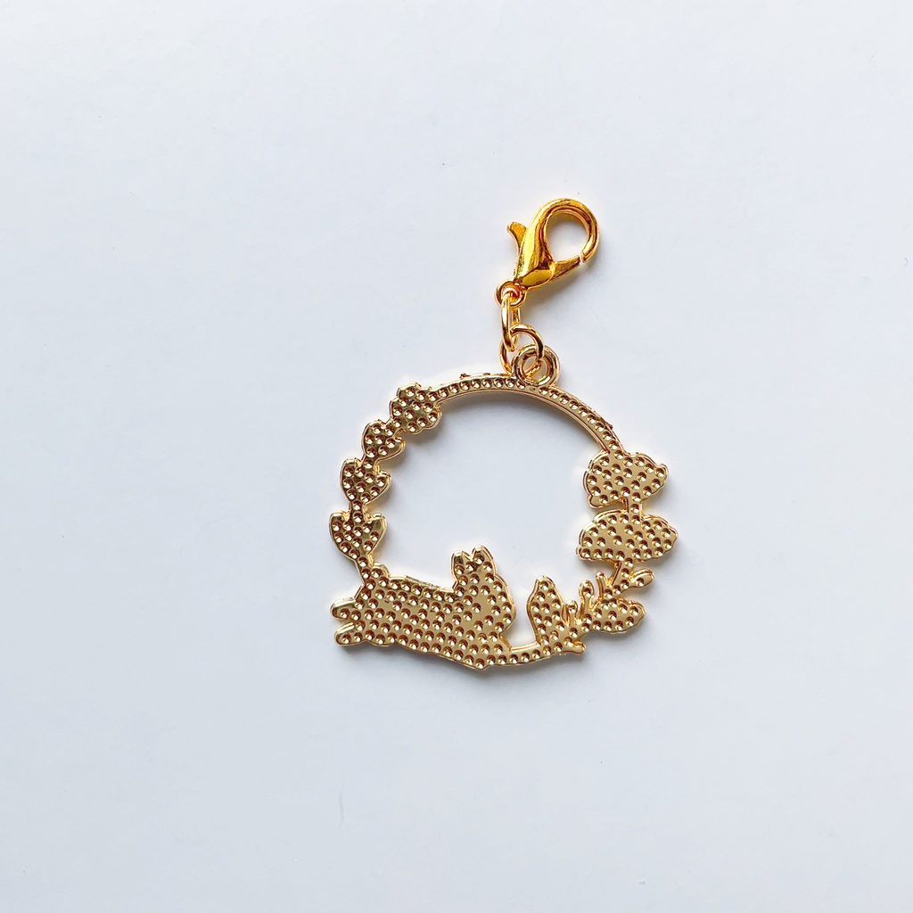 草花と動物のチャーム