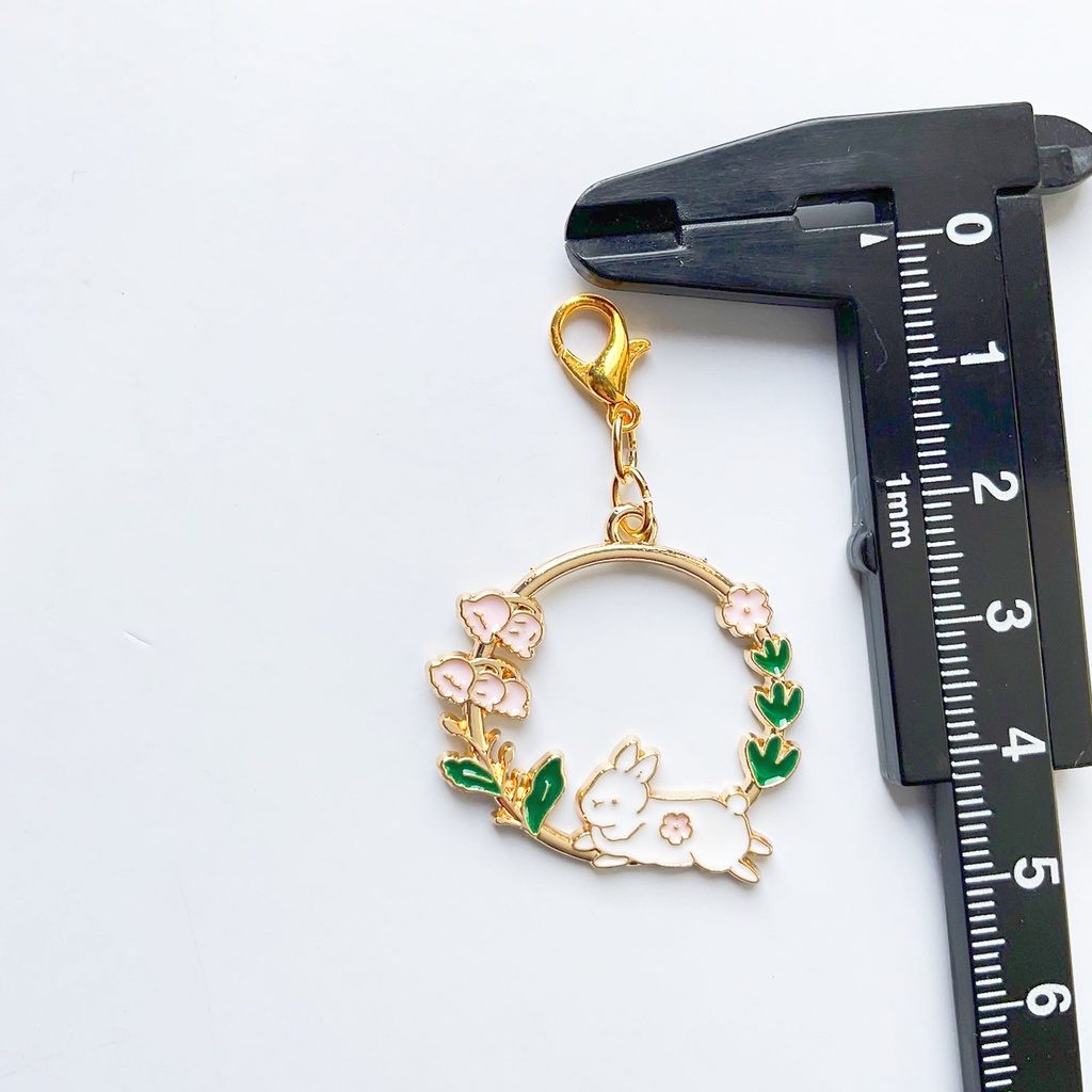 草花と動物のチャーム