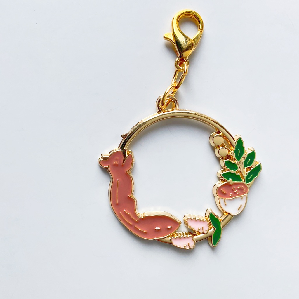 草花と動物のチャーム