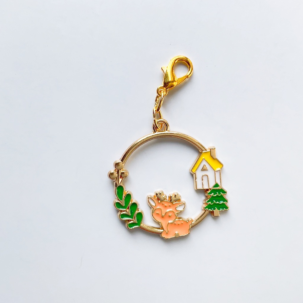 草花と動物のチャーム