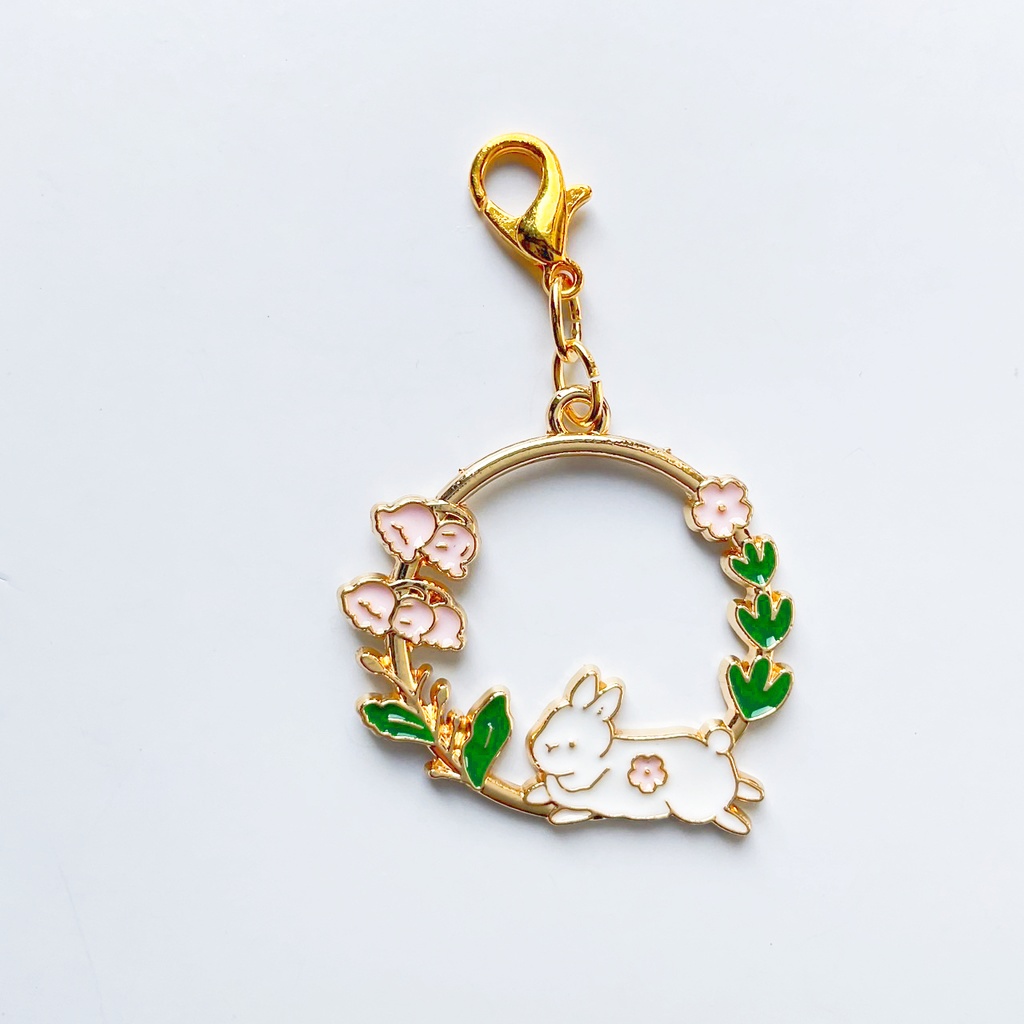 草花と動物のチャーム