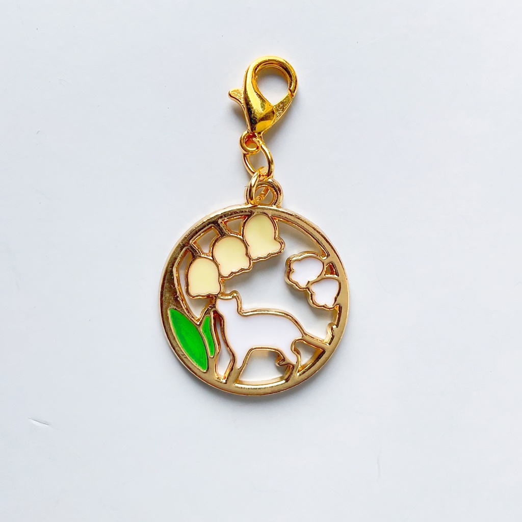 草花と動物のチャーム