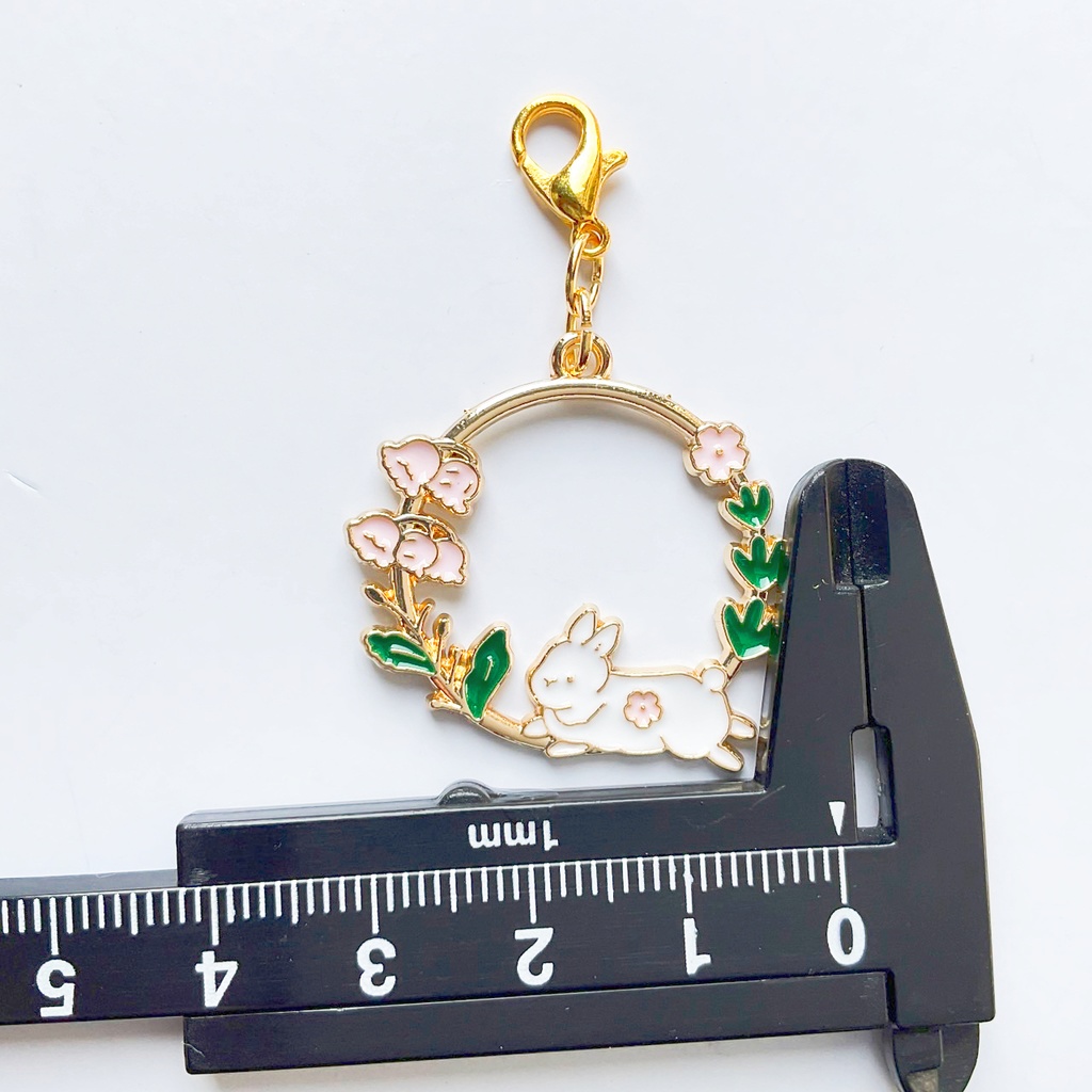 草花と動物のチャーム