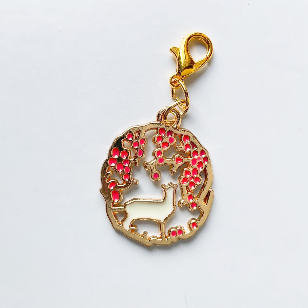 草花と動物のチャーム