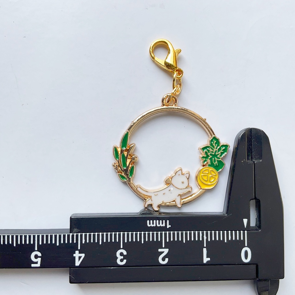 草花と動物のチャーム