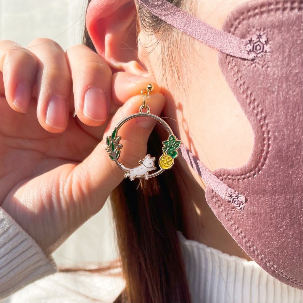 草花と動物のチャーム