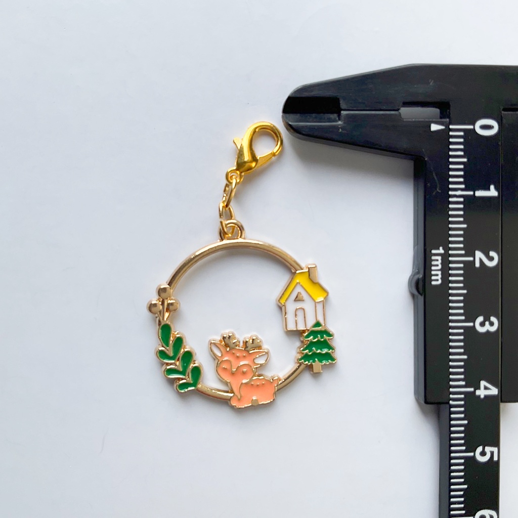 草花と動物のチャーム