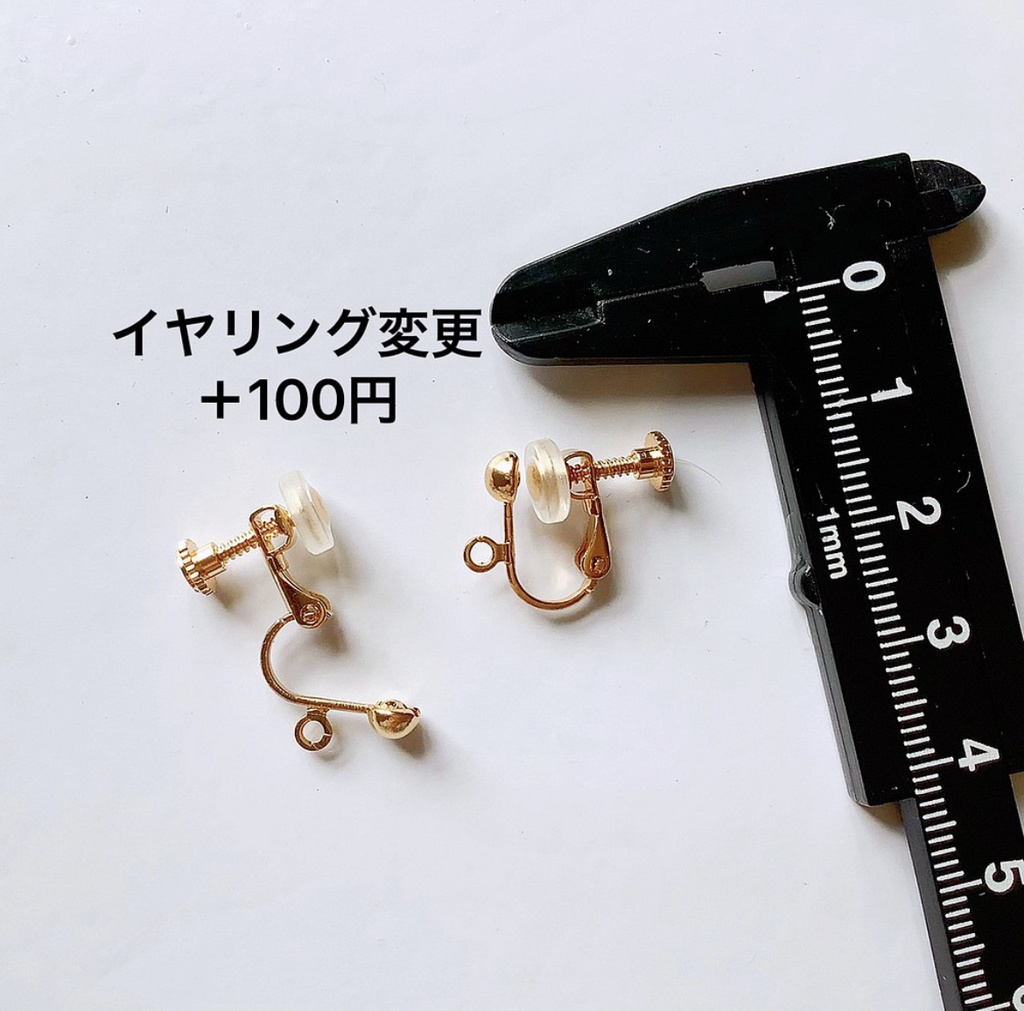 鹿の中華風ピアス・イヤリング【金属アレルギー対応】