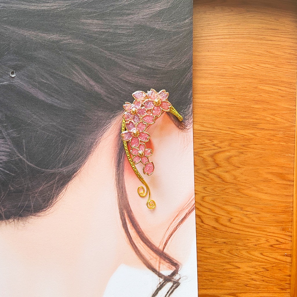 満開の桜 イヤーフック