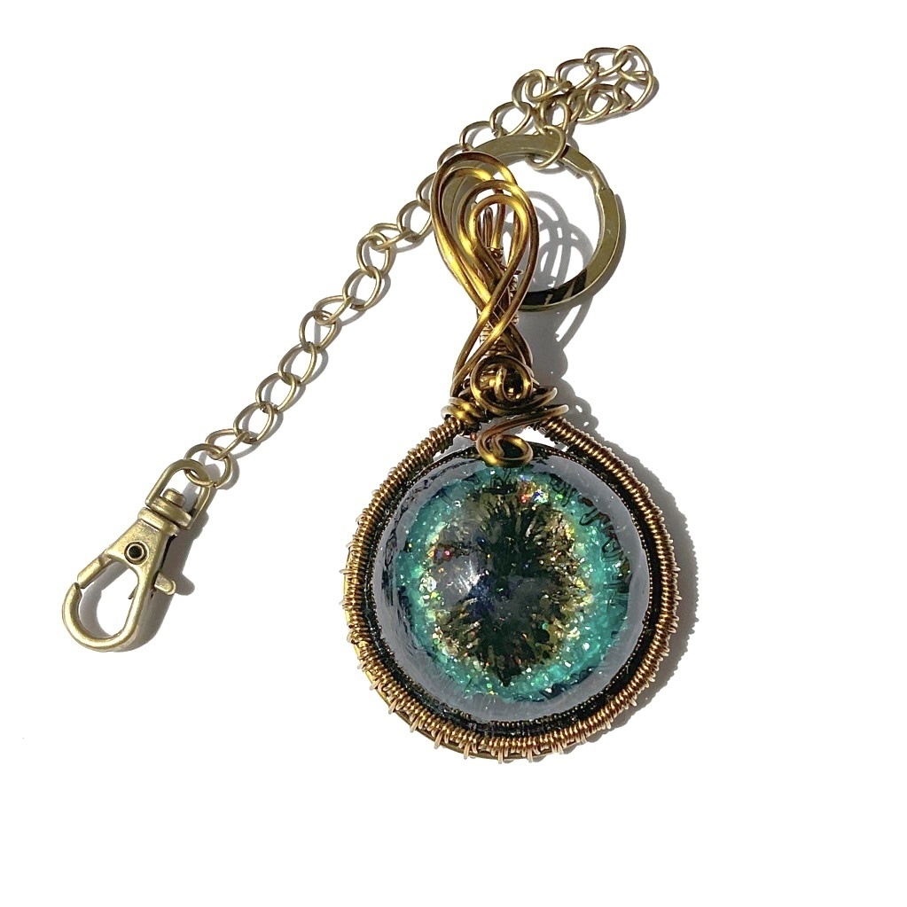 銀河のバッグチャーム