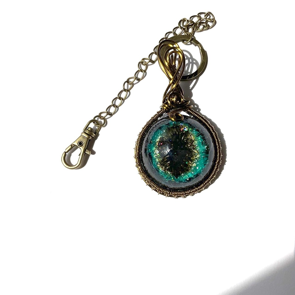 銀河のバッグチャーム