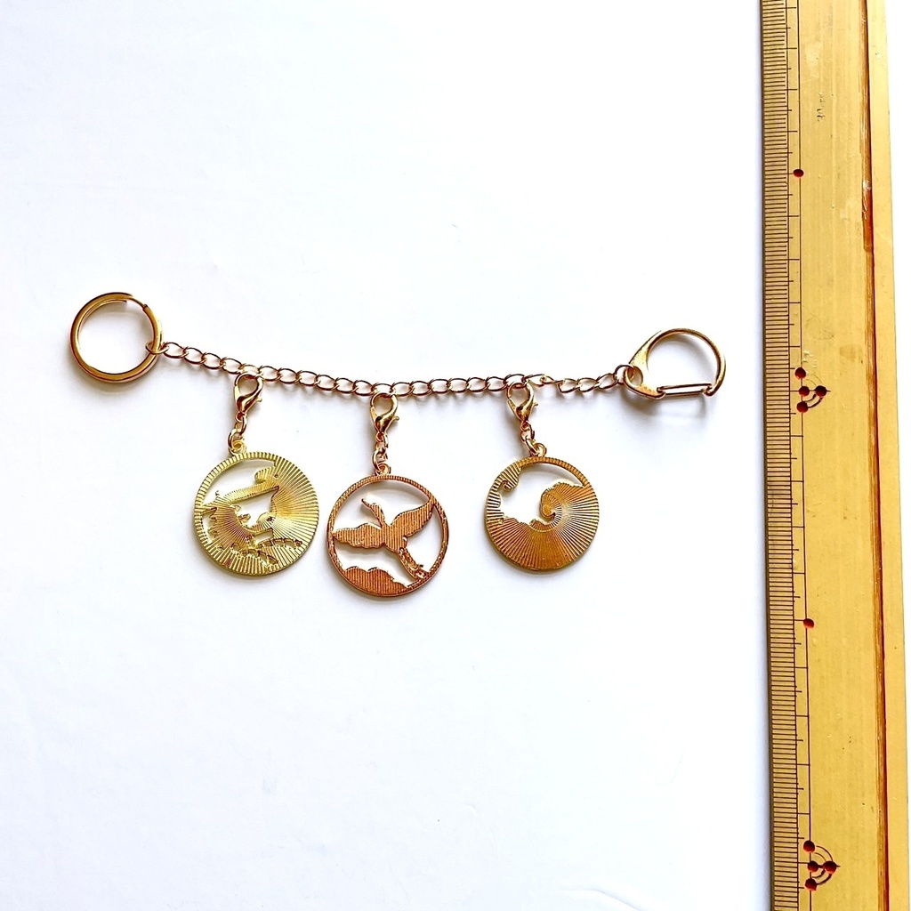 日本画風バッグチャーム