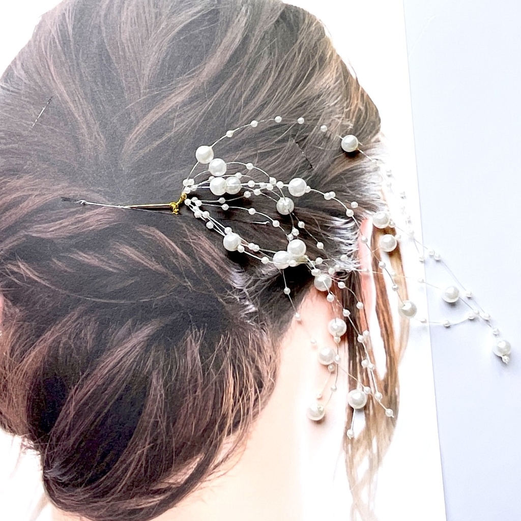 かんざしにもなる花のヘアアクセサリー