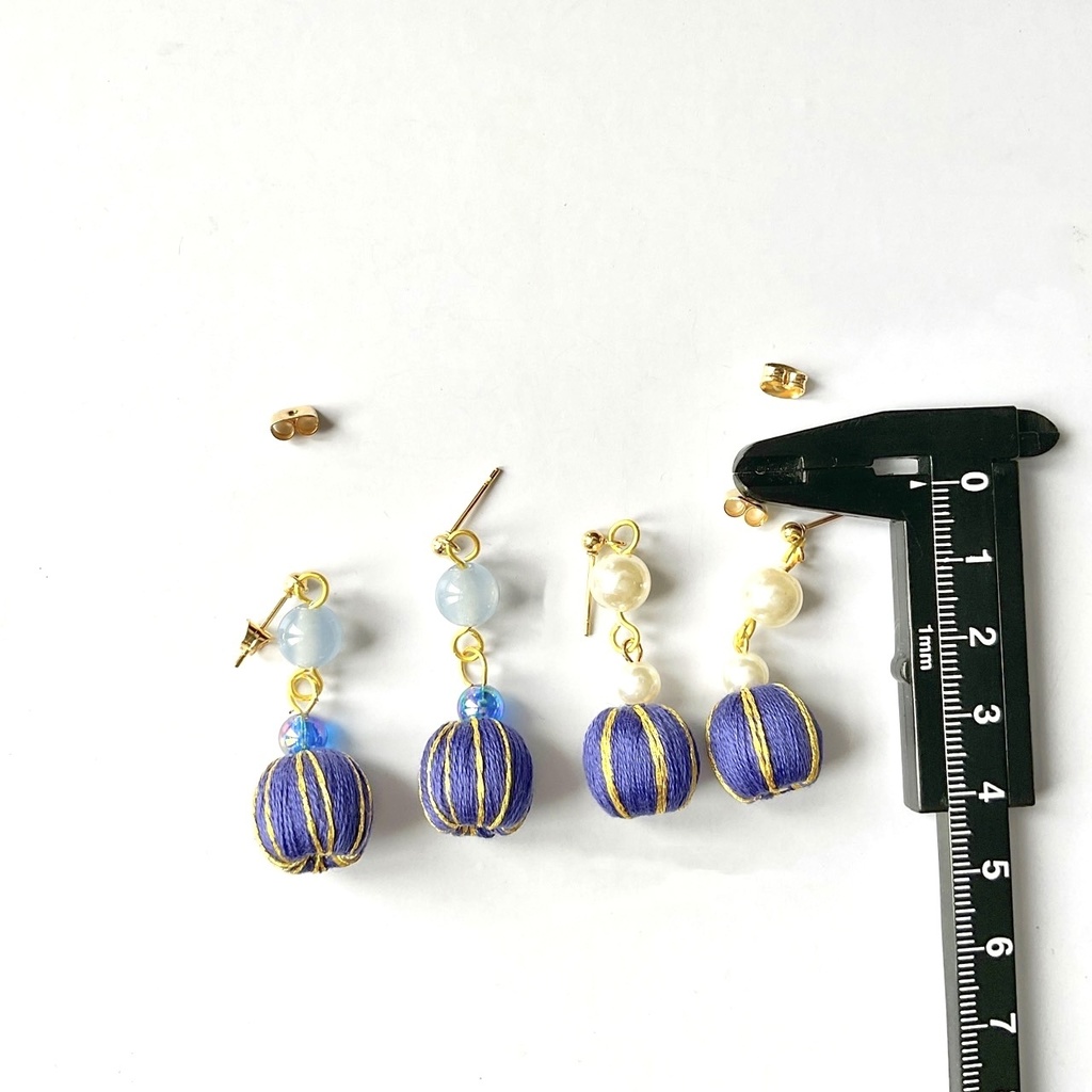 手毬のピアス・イヤリング【金属アレルギー対応】