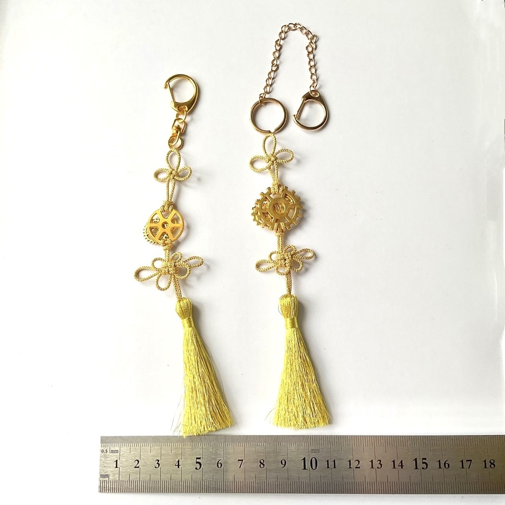 スチームパンク×シノワズリ バッグチャーム・キーホルダー・ポニーフック・Uピンかんざし