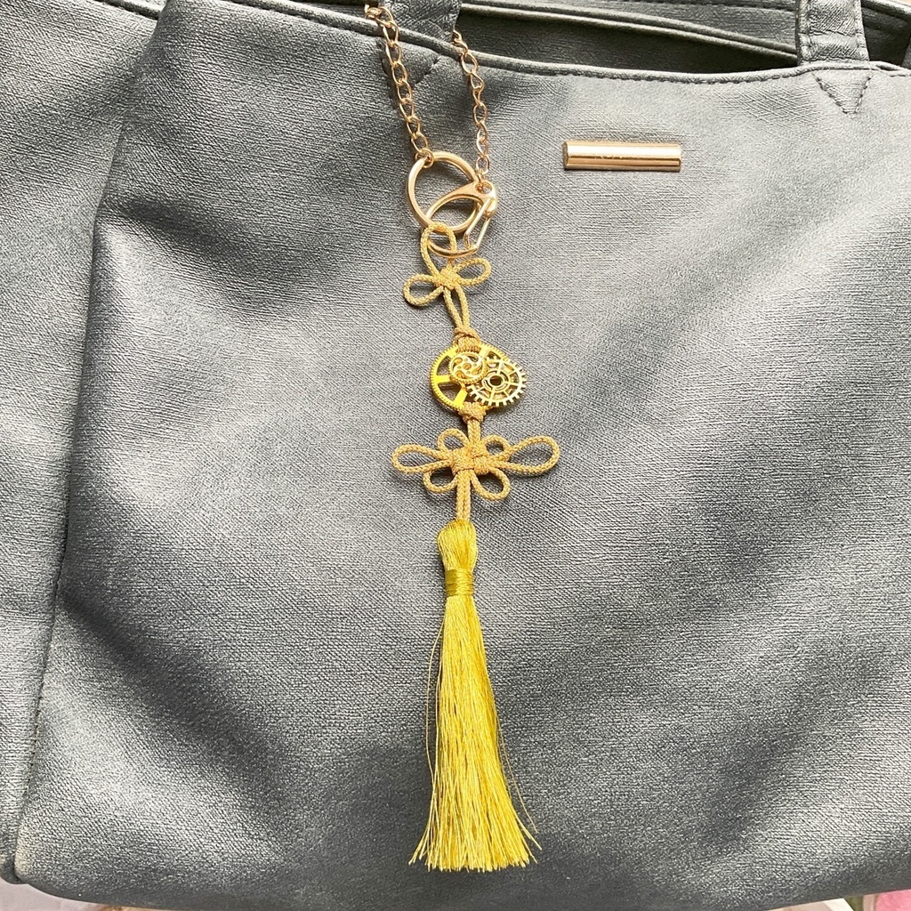 スチームパンク×シノワズリ バッグチャーム・キーホルダー・ポニーフック・Uピンかんざし