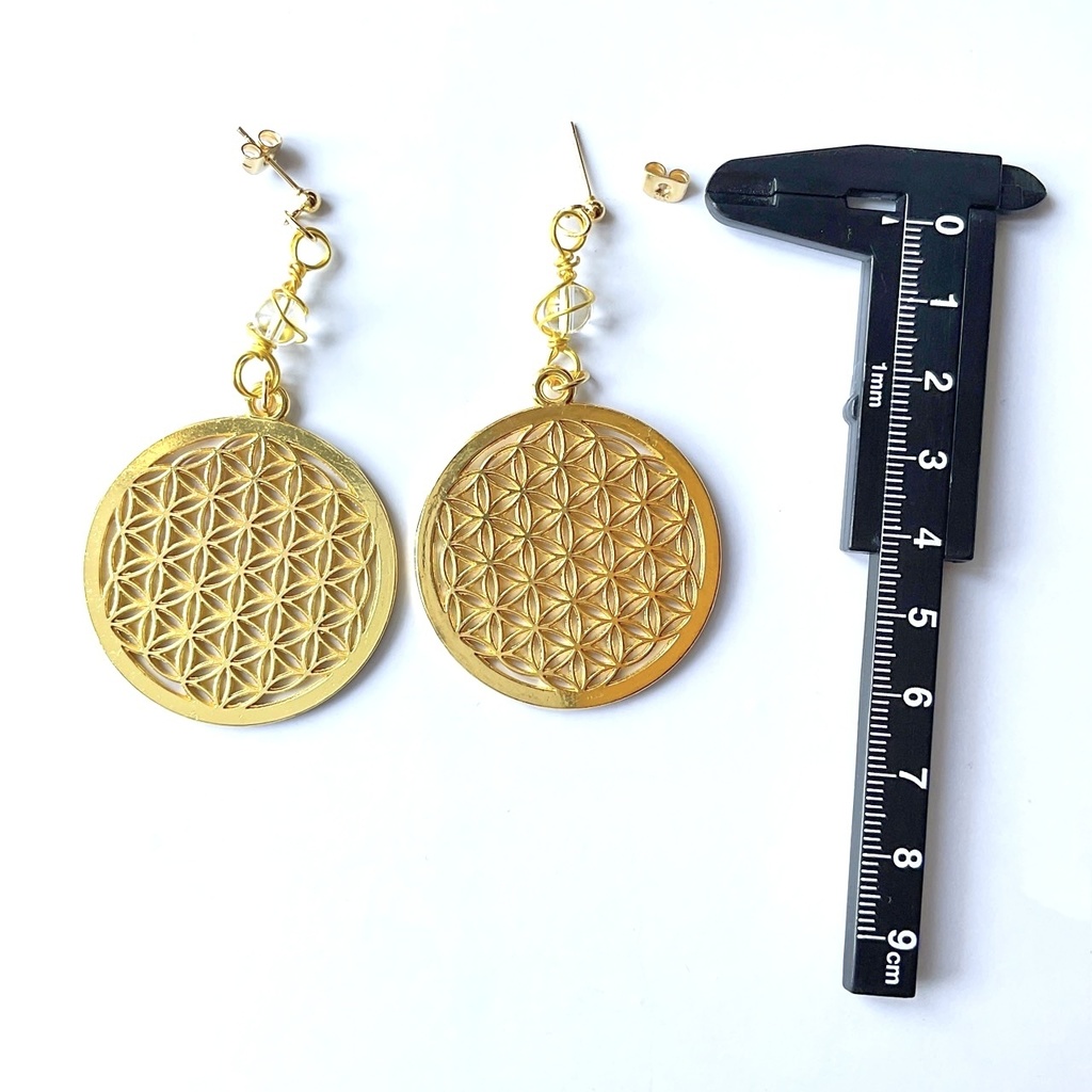 フラワーオブライフ ピアス・イヤリング