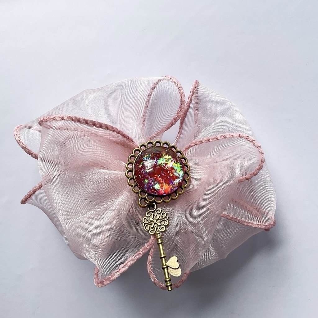 きらきらシフォン桜ポニーフック