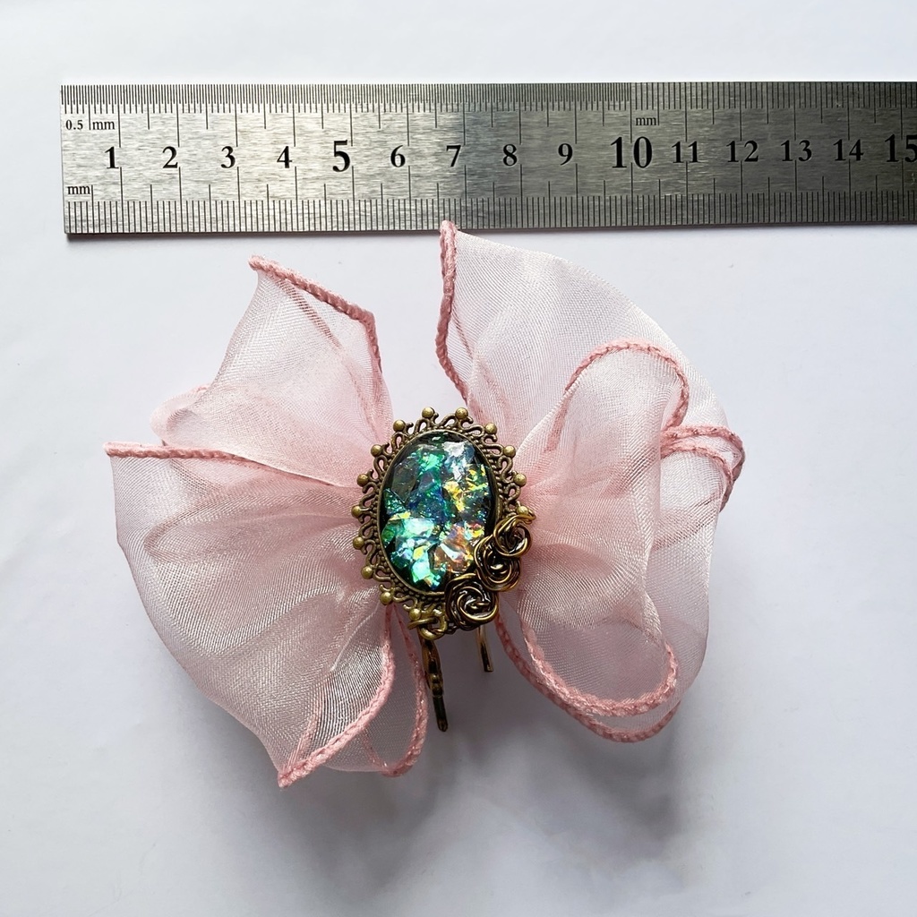 きらきらシフォン桜ポニーフック