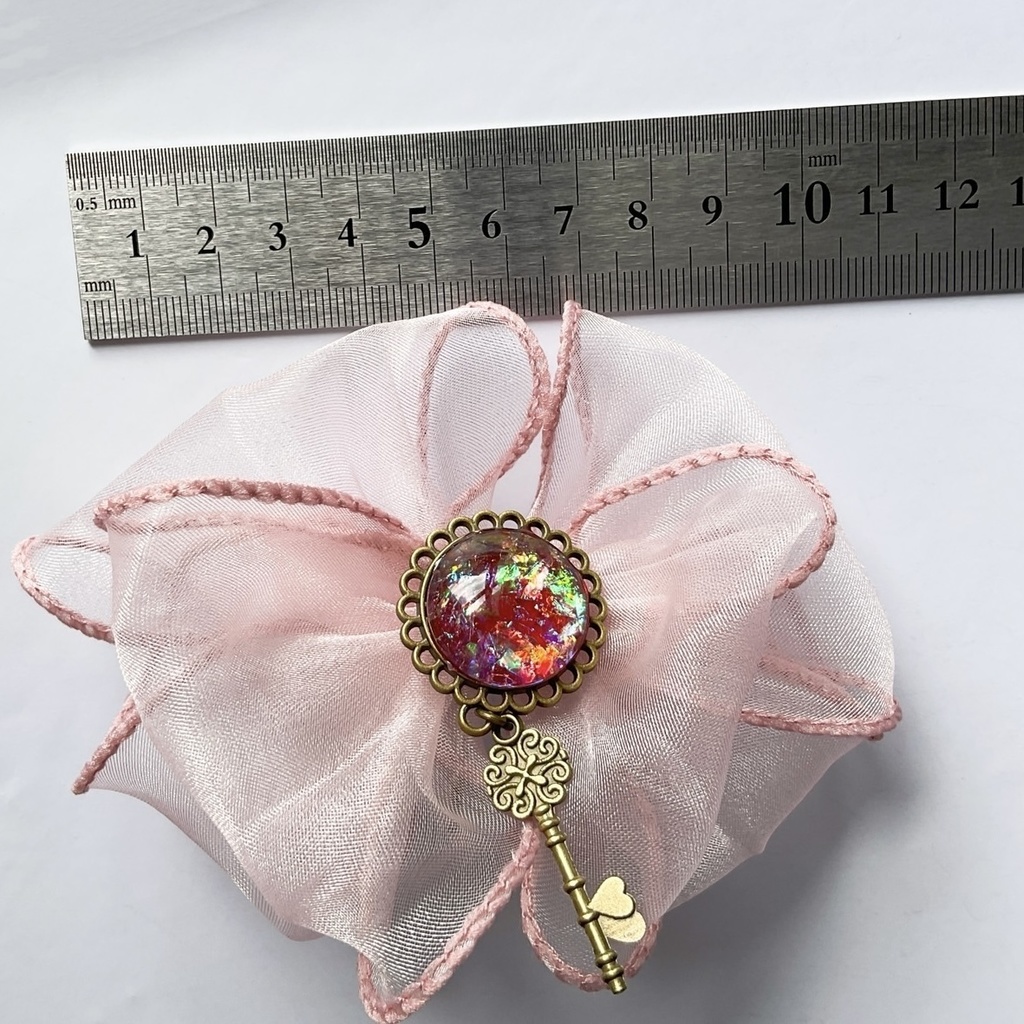 きらきらシフォン桜ポニーフック