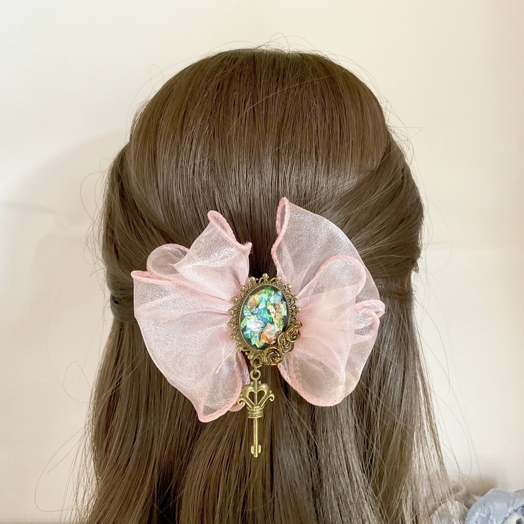 きらきらシフォン桜ポニーフック