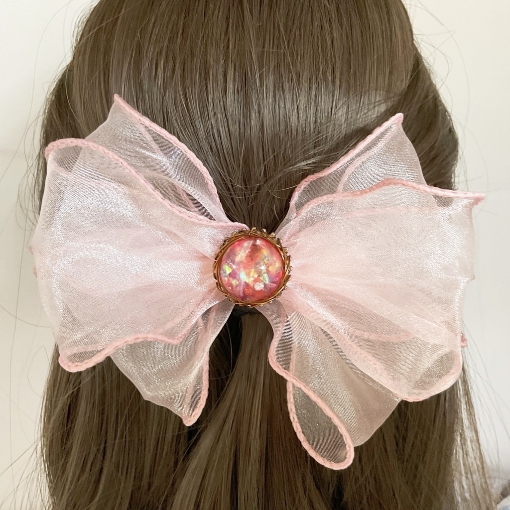 きらきら桜シフォン ヘアクリップ