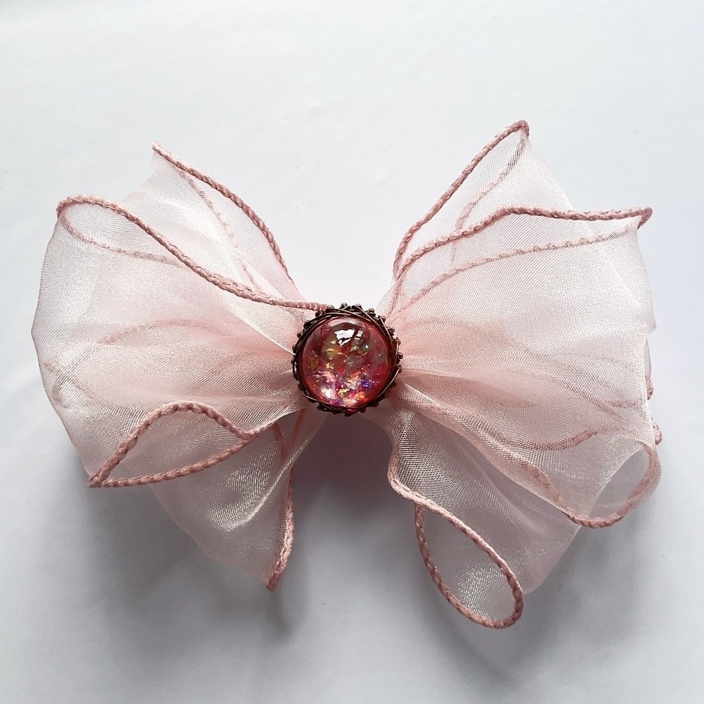 きらきら桜シフォン ヘアクリップ